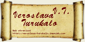 Veroslava Turukalo vizit kartica